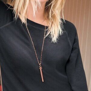 Stella & Dot Rose Gold Rebel Pendant